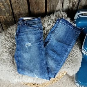 🥳 Zara Trafaluc destroyed denim jeans, EUC size 4